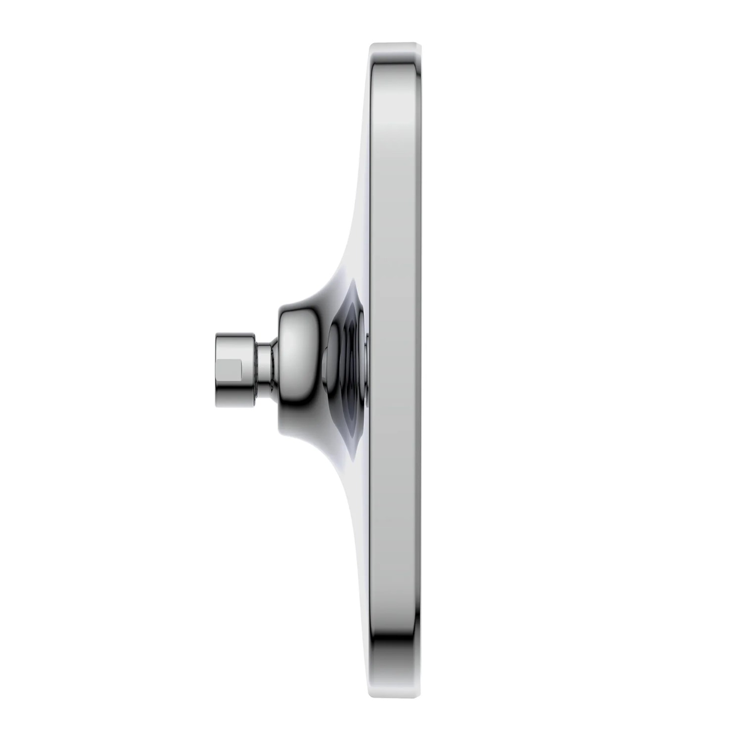 Schütte Lyon Kopfbrause, Ø 26cm, Chrom-Hellgrau, Seitenansicht.