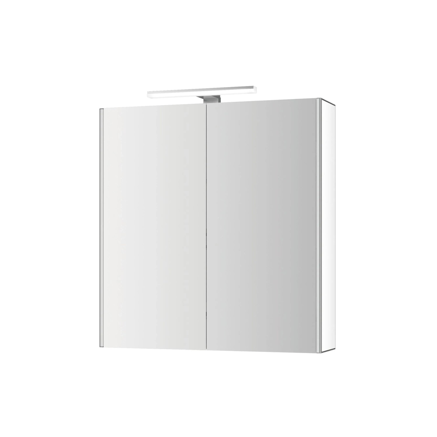 Jokey Spiegelschrank Alu-LED 65 cm x 71 cm Weiß mit LED