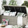 Beliani Truhe MODENA Hellgrau 63x158x66_2