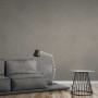 Glänzende, graue Uni-Tapete von PROFHOME (322616-GU) im Wohnraum.