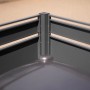Detailansicht: Westmann Mülltonnenverkleidung Planum, Metall, Holzoptik, für 2 Mülltonnen.