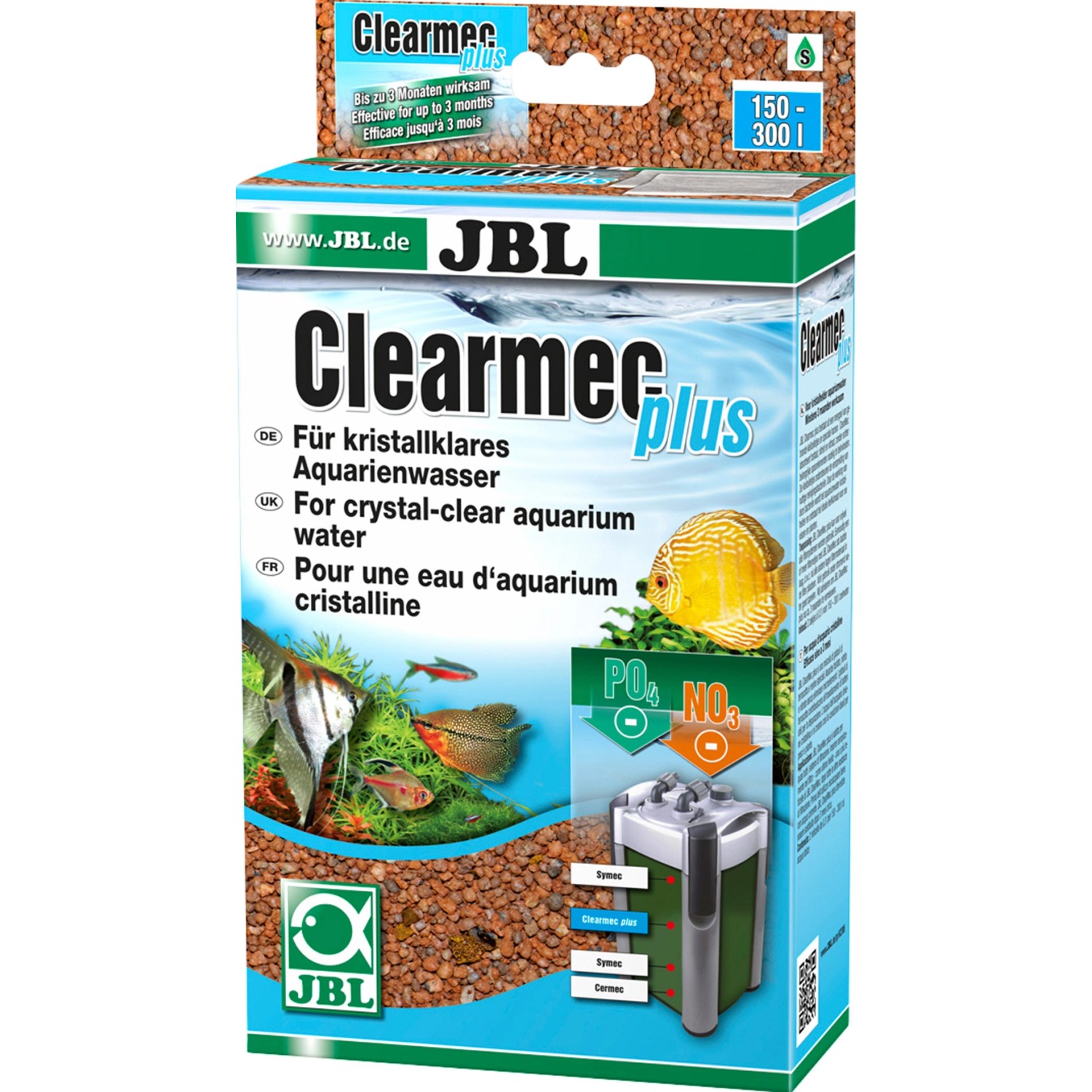 JBL ClearMec Plus Filtermasse für Aquarienfilter zur Nitrit-, Nitrat- und Phosphatentfernung.