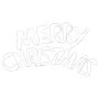 vidaXL Weihnachtsschild mit 240 LEDs Mehrfarbig 100 x 50 cm PVC 42018952_5