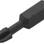 Schwarzer LUX Impact Bit Professional PH1 für Kreuzschlitzschrauben.