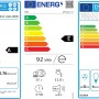 Energieetiketten für PKM Einbaugeräte: Backofen, Geschirrspüler und Dunstabzugshaube.