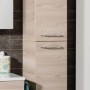 Fackelmann Bad-Hochschrank B.Clever, Alaska Esche, 30 cm breit. Badmöbel zur Aufbewahrung im Badezimmer.