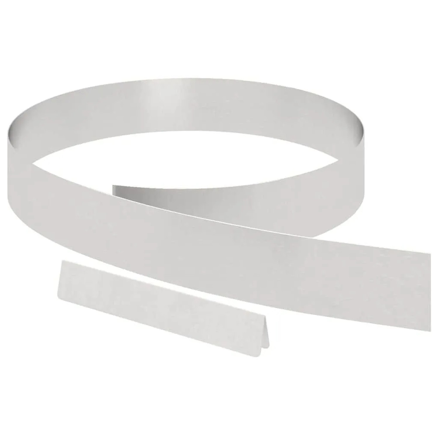 vidaXL Raseneinfassung Silber 450 x 0,05 x 15 cm Edelstahl 868016