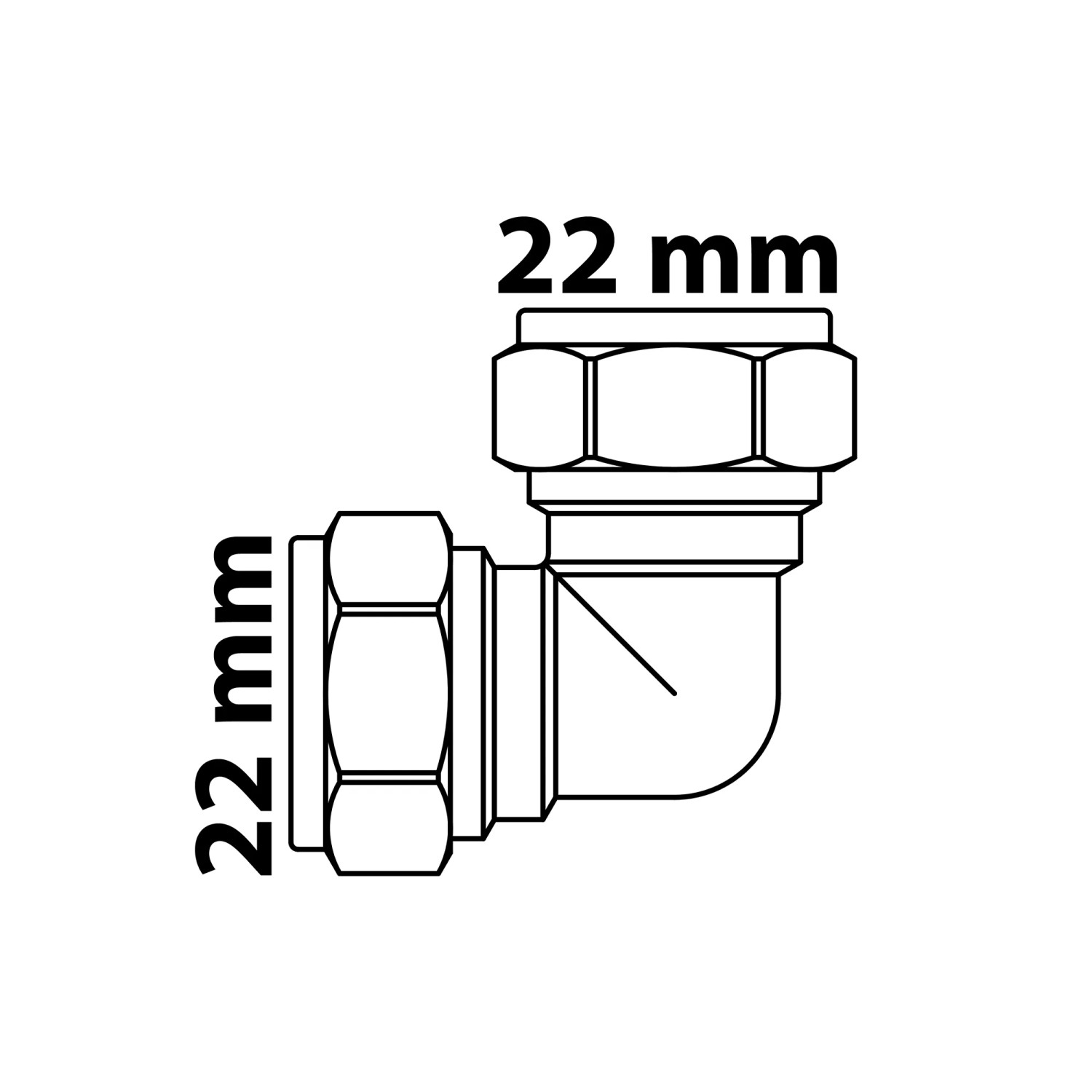 ITAP-FIT Messing-Winkelsteckverbinder 22 Mm X 3/4" AG – DVGW-geprüft, Für Kupfer-, PB- Und PEX-Rohre