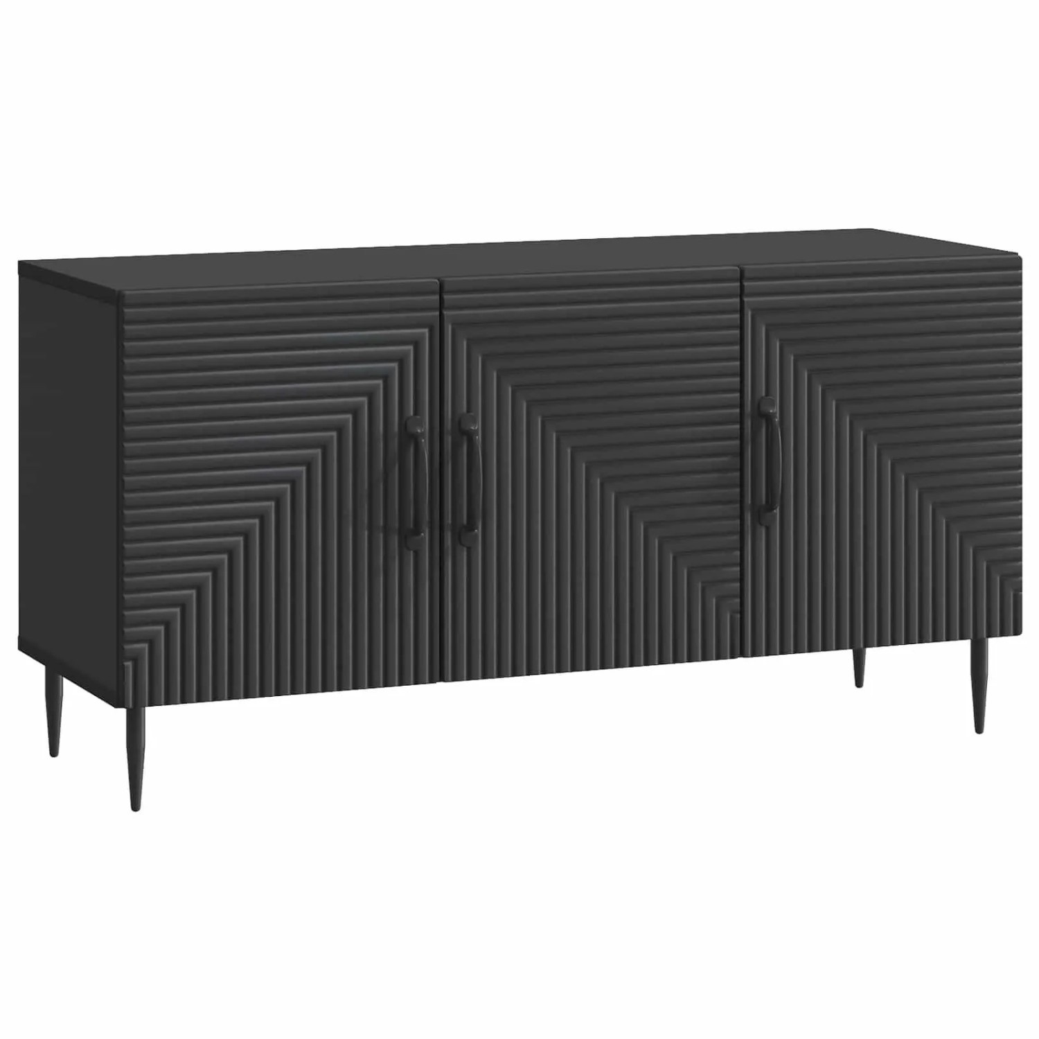 vidaXL TV-Schränk Schwarz 99 x 34,5 x 50 cm Holzwerkstoff 894946