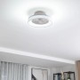 Lindby LED Deckenventilator mit Lampe Mace 10022137 Dimmbar Leselampe Modern in Weiß 1-flammig Wohnzimmerleuchte_4