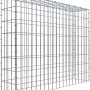 Gabiona Anbaukorb Typ 3, 80x100x20cm, Maschenweite 5x10cm, aus verzinktem Draht.