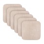 6er-Pack Bestlivings Stuhlkissen Struktur Creme, 38x38cm, für Esszimmer, Küche & Garten.