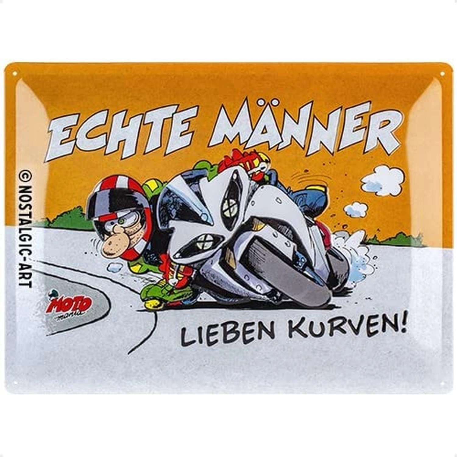 Nostalgic-Art Blechschild 30 x 40 cm - MOTOmania - Echte Männer günstig online kaufen