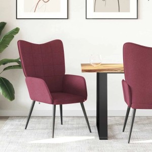 vidaXL Relaxsessel Weinrot Stoff 327949