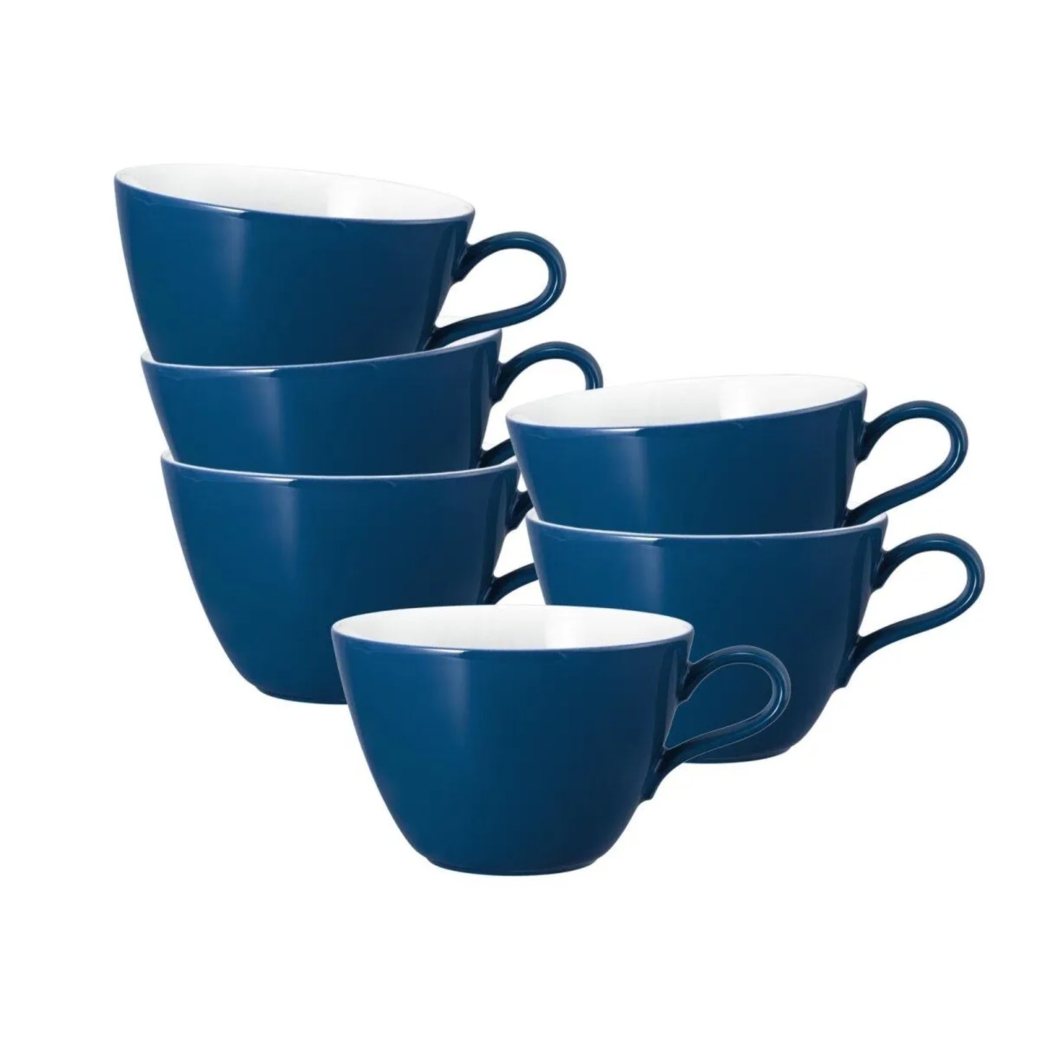Seltmann Weiden Life Fashion Milchkaffeetasse 370 ml 6er Set Classic Blue