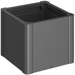 Biohort Pflanzbeet Belvedere Mini, dunkelgrau-metallic, ideal für Garten, Balkon und Terrasse.