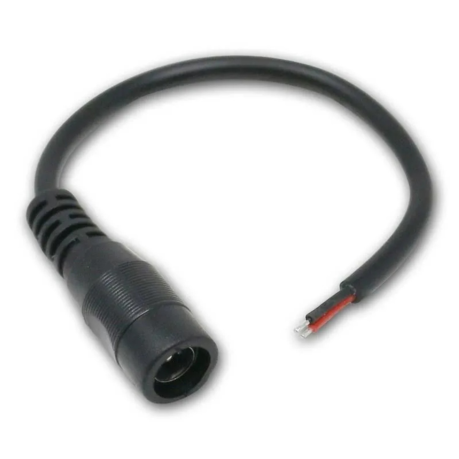 world-trading-net 5er Pack DC-Buchse 55x21mm Schwarz 15cm Kabel