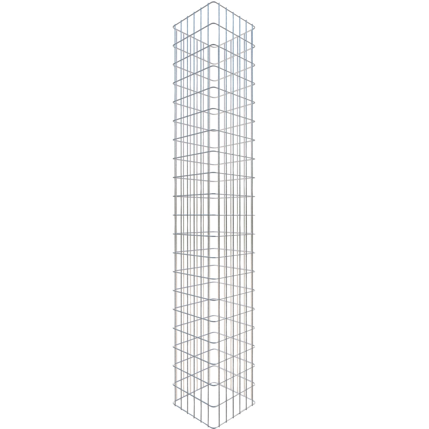 Gabiona Gabionen-Säule eckig feuerverz 200 x 32 x 32 cm Maschenw 5 x 10 cm