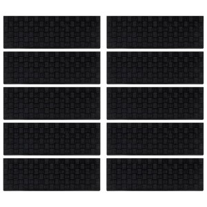 vidaXL Stufenmatten 10 Stk 25x75 cm Gummi 155635