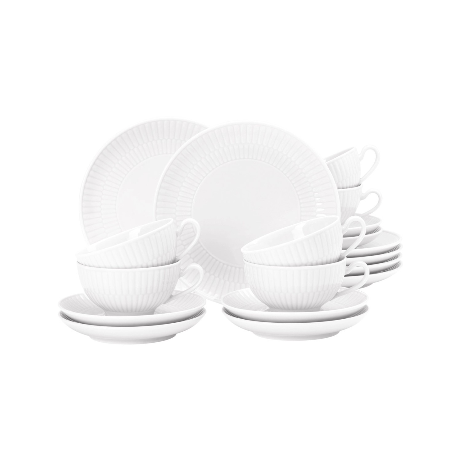 Seltmann Weiden Amina Teeservice 18-teilig Weiß günstig online kaufen