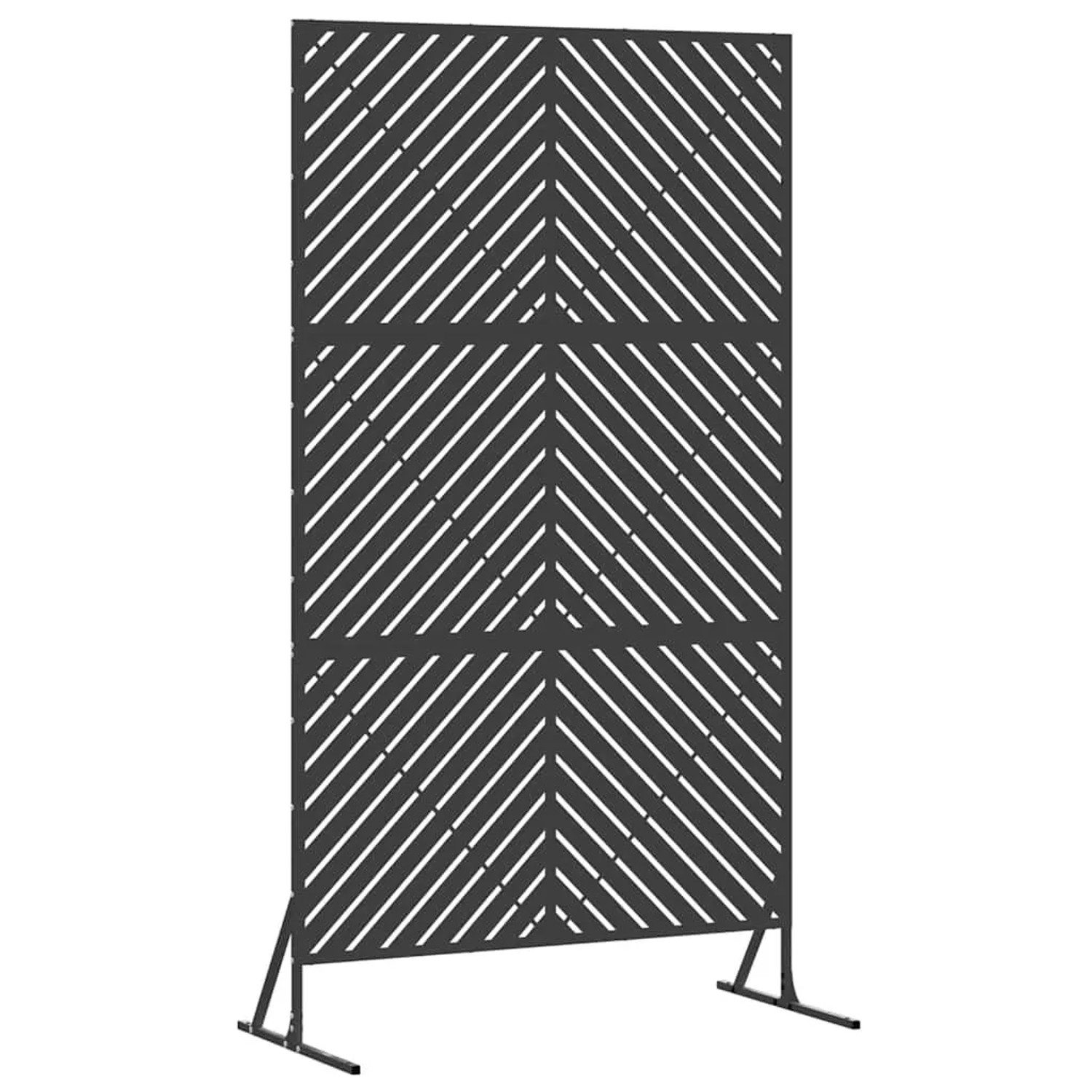 vidaXL Sichtschutz Schwarz 100 x 50 x 180 cm Stahl 868542 günstig online kaufen