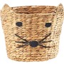 Kobolo Aufbewahrungskorb Korb CAT Wasserhyazinthe Motiv Katze