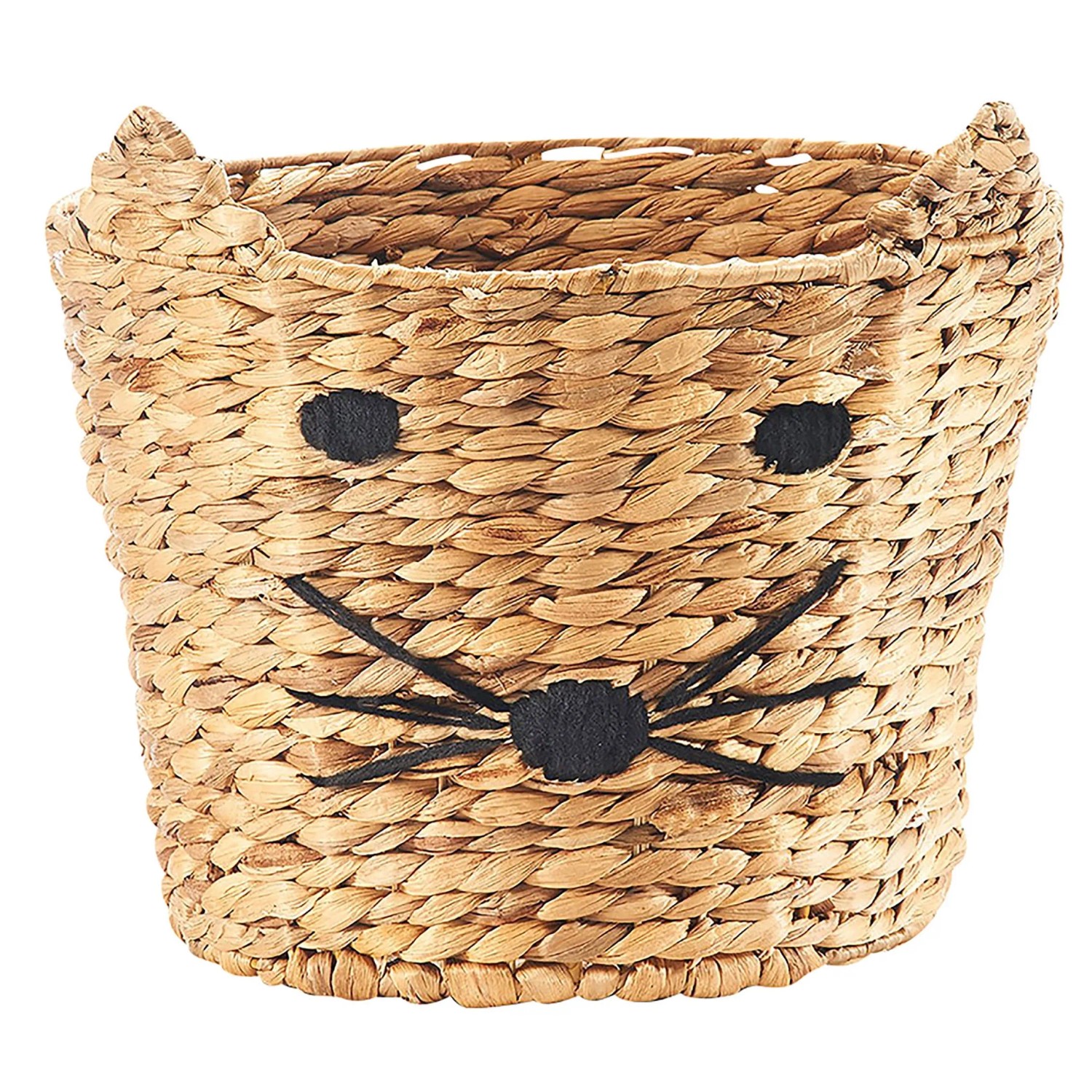 Kobolo Aufbewahrungskorb Korb CAT Wasserhyazinthe Motiv Katze günstig online kaufen