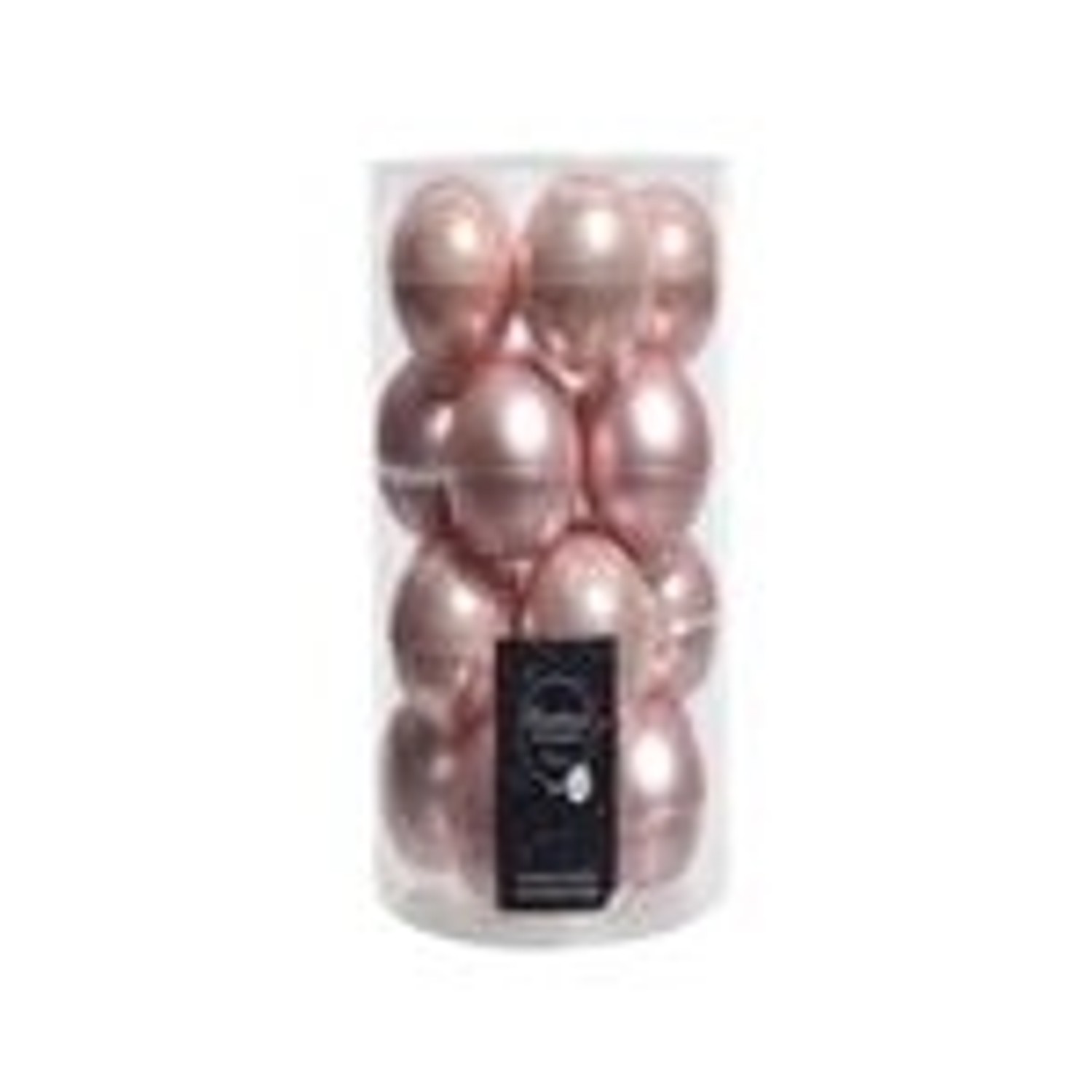 Kaemingk Weihnachtsbaumkugeln Glas  6 cm 20 Stueck Rosa Emaille