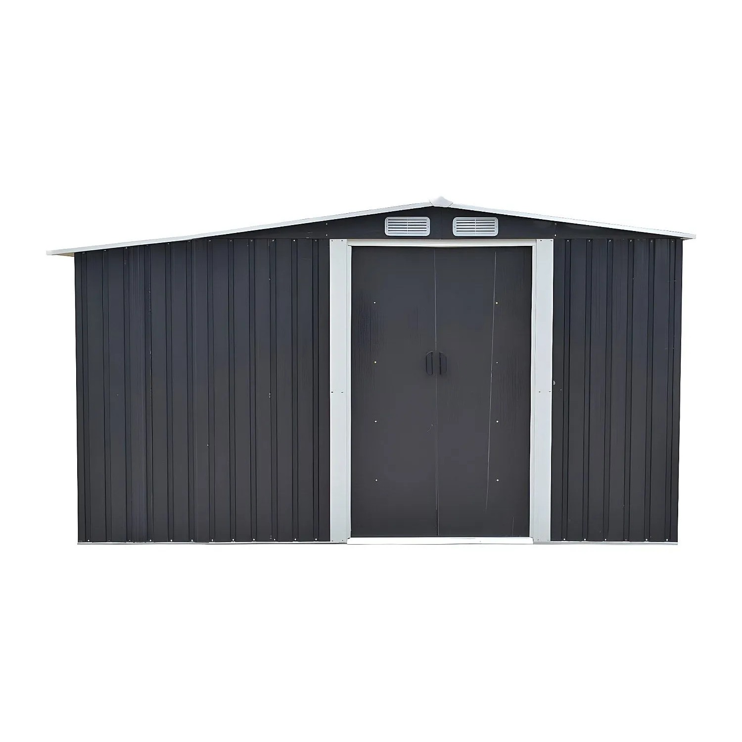 Vente-unique Schrebergartenhaus Lery Anthrazitgrau 313 cm