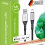 Schwaiger Lightning Ladekabel, 1,2m, unzerstörbar, für iPhone/iPad/iPod, in Verpackung.
