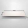 Weißes Lindby LED Panel Stenley mit Maßangaben für die Küchenbeleuchtung.
