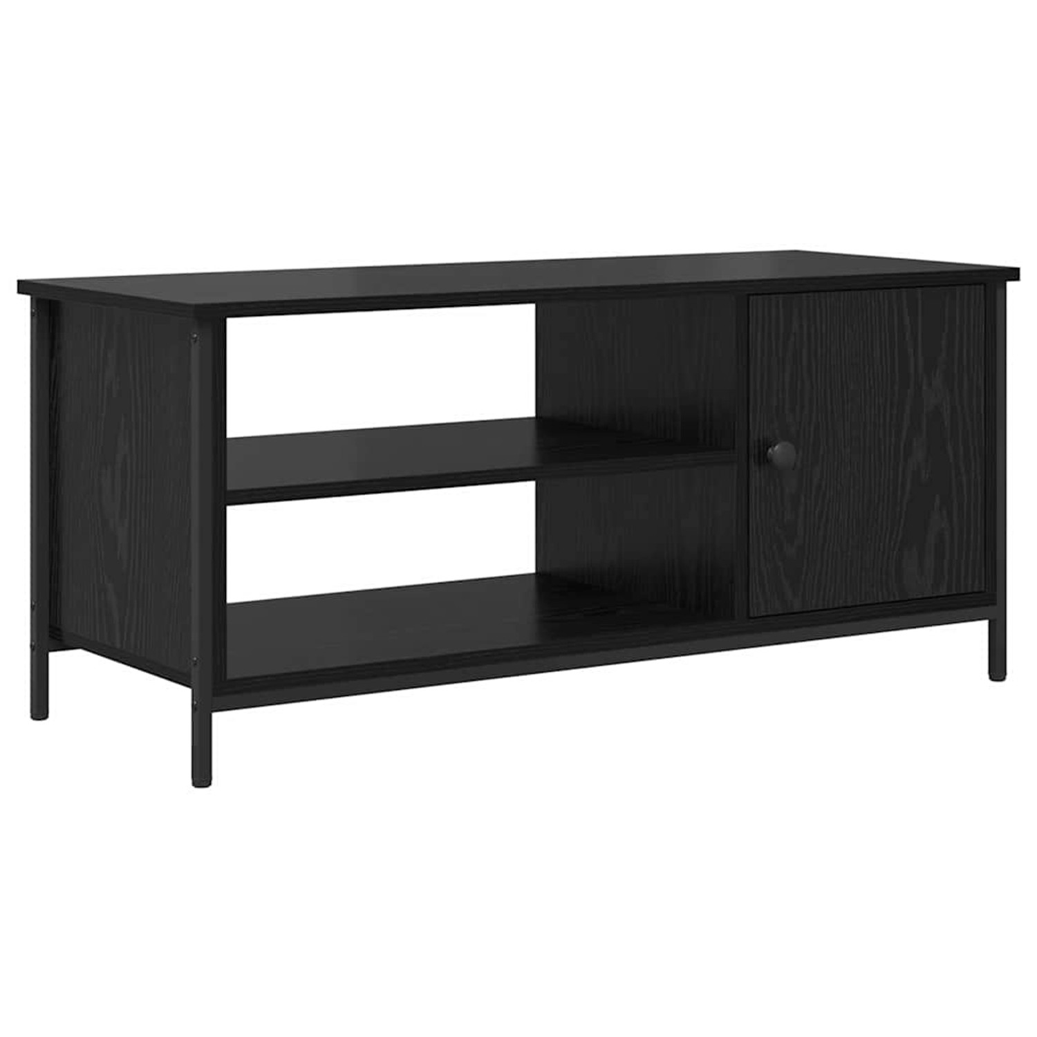 vidaXL TV-Schrank Schwarz Eichen-Optik 100 x 40 x 45 cm Holzwerkstoff 87947 günstig online kaufen