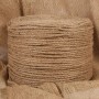 vidaXL Juteseil, 100 m lang, 8 mm stark, aufgewickelt. Natürliche braune Juteschnur für Garten & Basteln.
