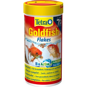 Tetra Goldfish Flakes Fischfutter im 250ml Behälter für Goldfische und Kaltwasserfische.