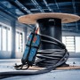 Bosch Professional GVT 1000-15 Spannungsprüfer mit Kabel auf Kabeltrommel.
