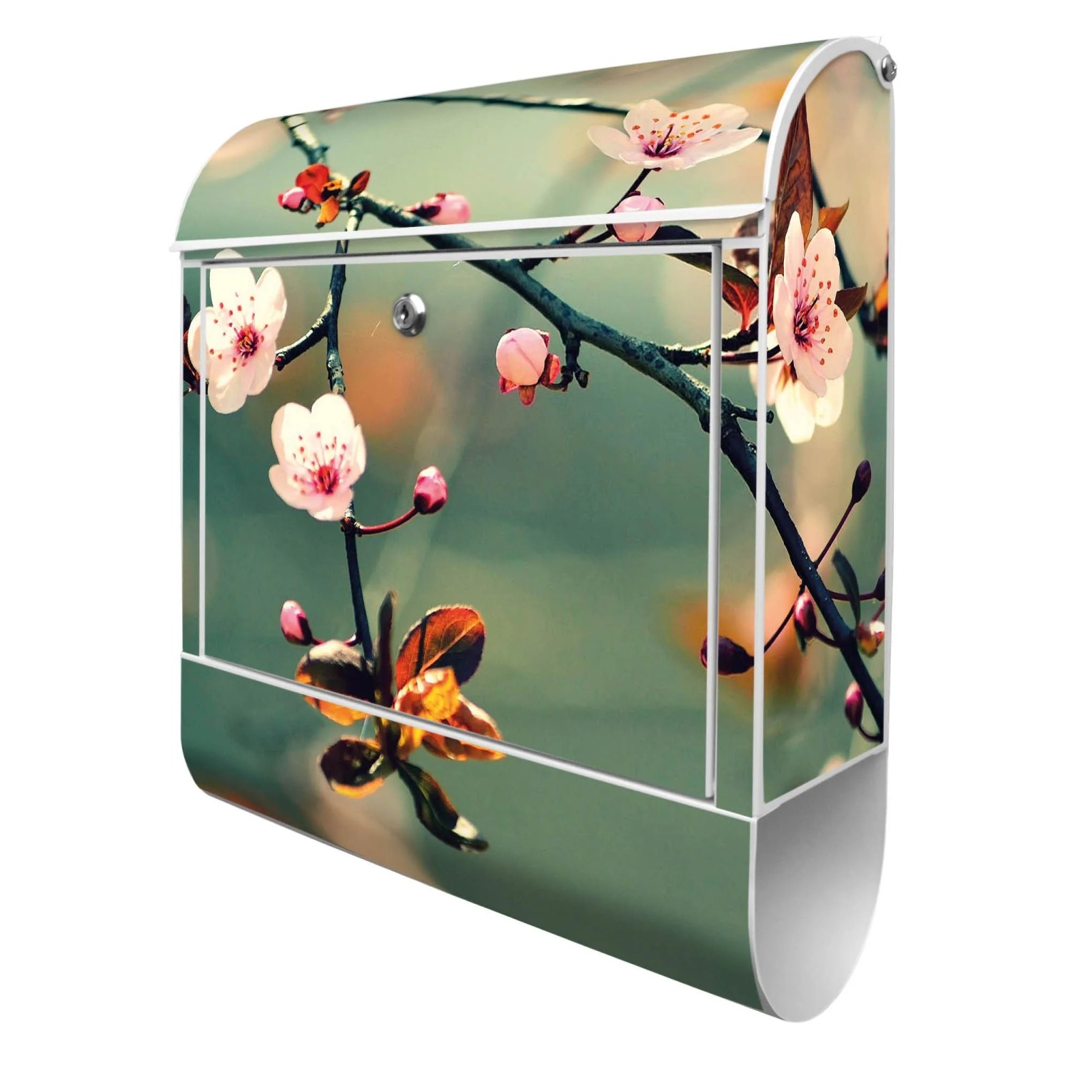 Banjado Design Briefkasten Weiß Pulverbeschichtet 39x47x14cm 2 Schlüssel Mi günstig online kaufen