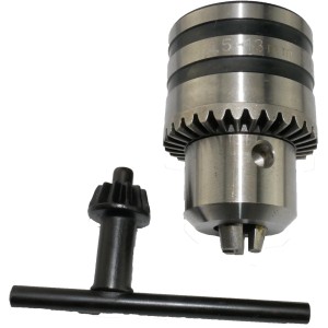 Rotwerk Zahnkranzbohrfutter B16 mit Schlüssel für Bohrmaschinen und Werkzeuge.