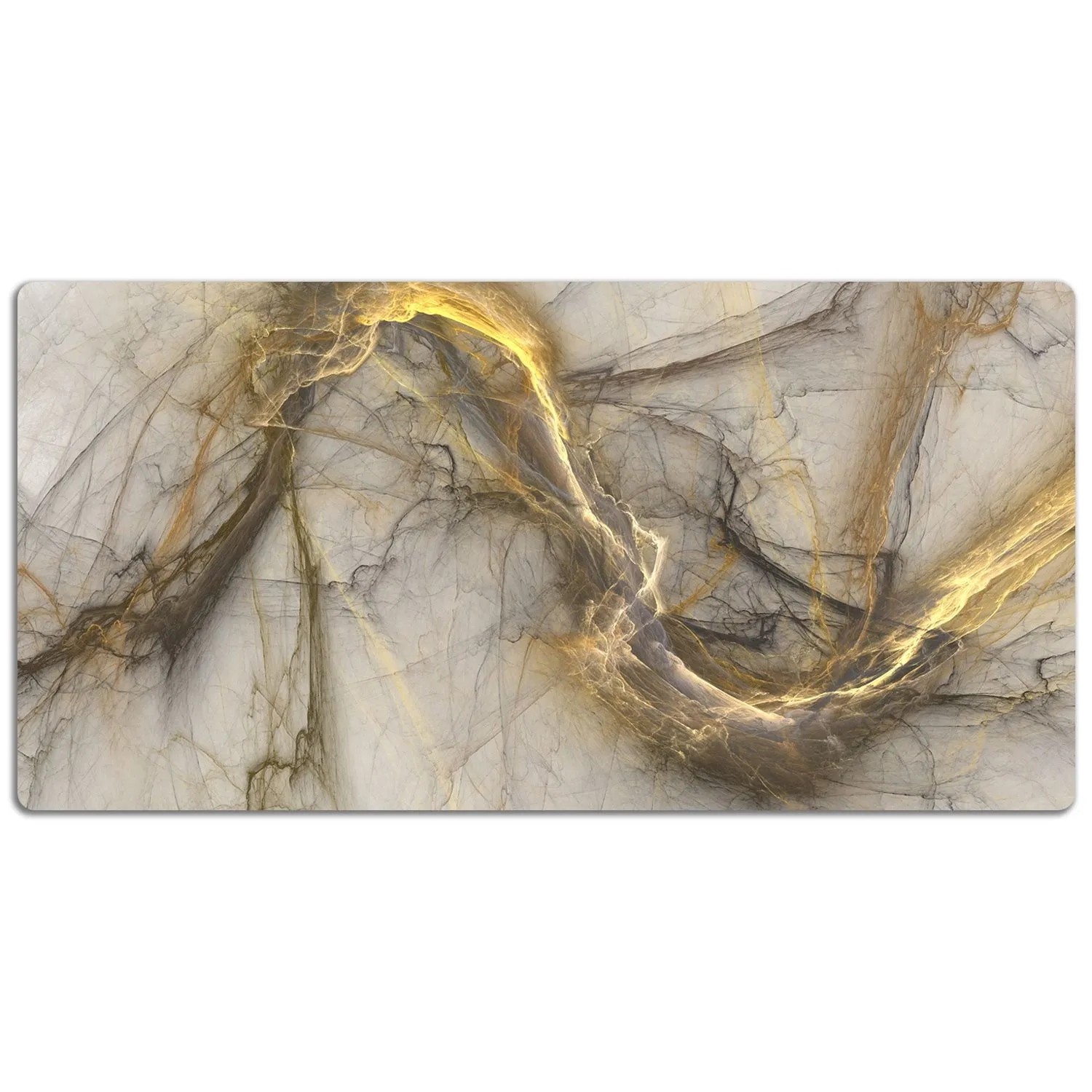 Tulup Schreibtischunterlage Goldener Marmor Schreibtischmatte 100x50 cm Bei günstig online kaufen