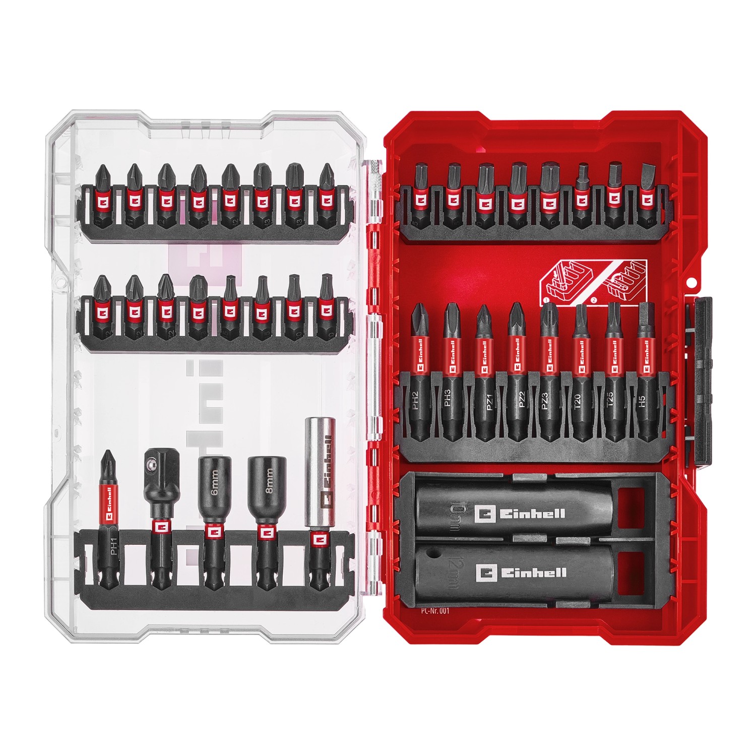Einhell Impact Bit- und Stecknuss-Set M-Case 39-teilig