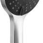 baliv Handbrause HBR-120.260, verchromt/schwarz, mit 3 Strahlarten für entspannendes Duschen.