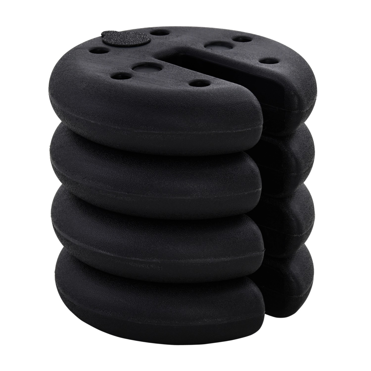 Outsunny Pavillongewicht HDPE Partyzelt Schwarz Ø25 x 6 cm günstig online kaufen