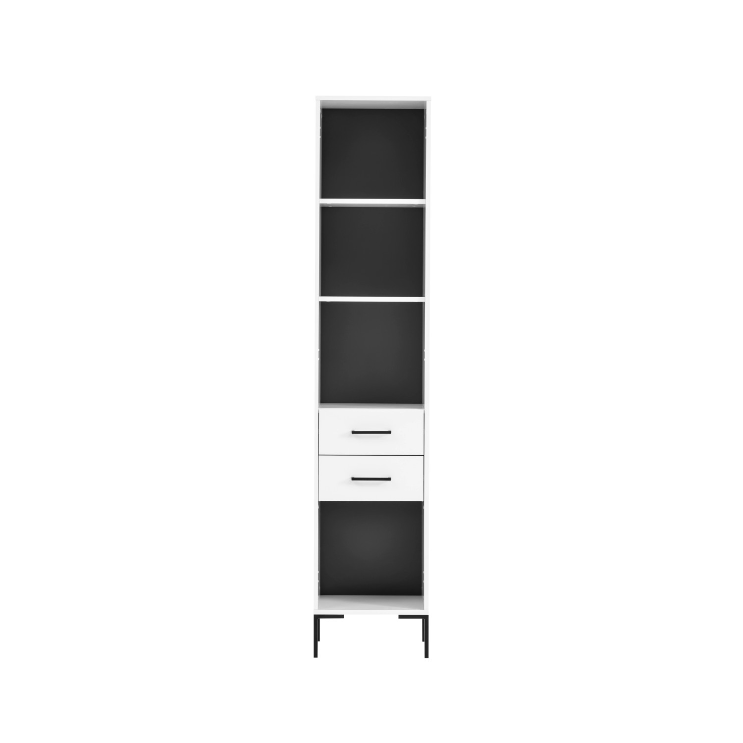 PROREGAL Hochschrank Panda HxBxT 195 x 40 x 40 cm 4 Fächern & 2 Schubladen günstig online kaufen