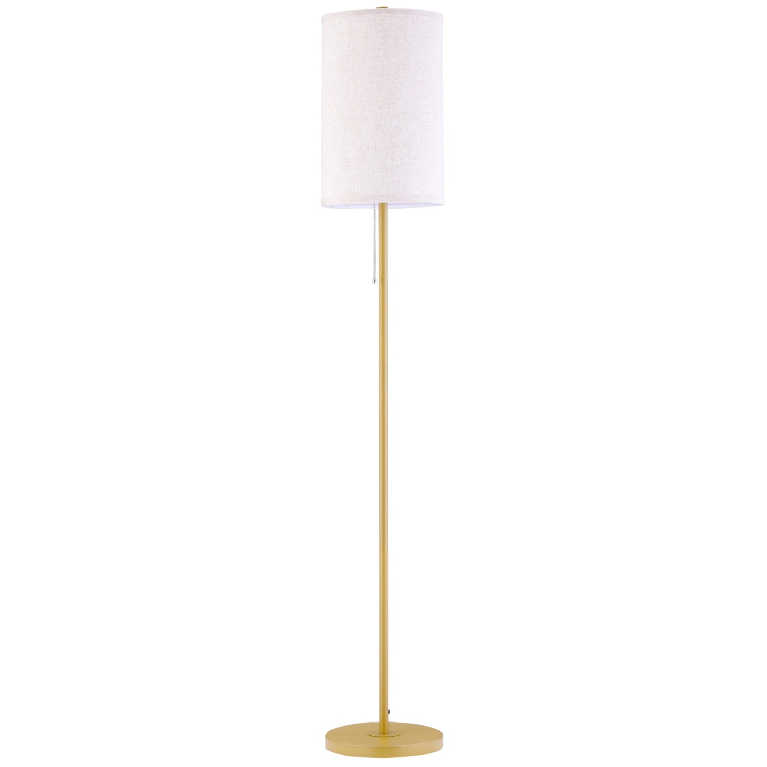 HOMCOM Stehlampe Leinen Stahl Cremeweiß 25,5L x 25,5B x 157H cm günstig online kaufen