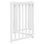vidaXL 3 Tlg Hundetor Faltbar Weiß 150 cm Massivholz Tanne 352276_5