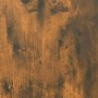 Detailaufnahme: Räuchereiche Holzwerkstoff für vidaXL Waschbeckenschrank, Badmöbel-Set.