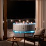 MSpa Lite Glow AirJet aufblasbarer Whirlpool mit LED-Beleuchtung und Hydromassage für 4 Personen.