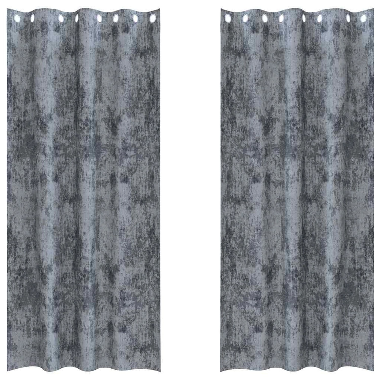 vidaXL Vorhänge 2 Stk Silbergrau 245 x 140 cm Samt 4107651 günstig online kaufen