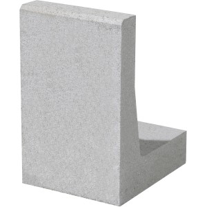 Winkelstein Vero silbergrau, 30x25x40 cm, für Beet- und Gelände-Einfassung im Garten.