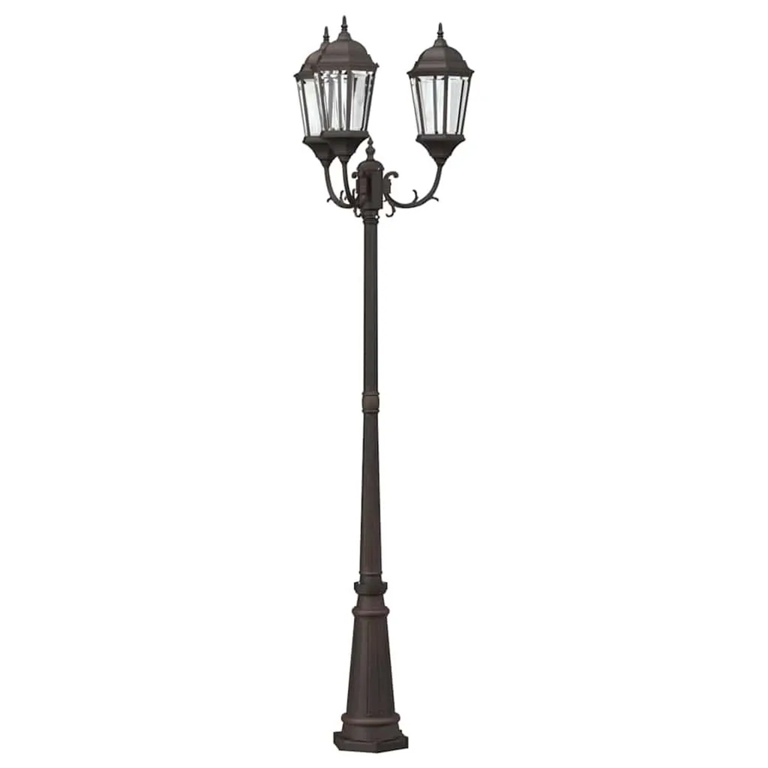 vidaXL Garten-Licht Bronze 61 x 53 x 235 cm Aluminium und Glas 42000335