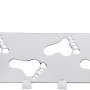 Siro Türgarderobe mit 4 Haken, Chrom glänzend, Footprint Design. Praktische Türhaken Garderobe.